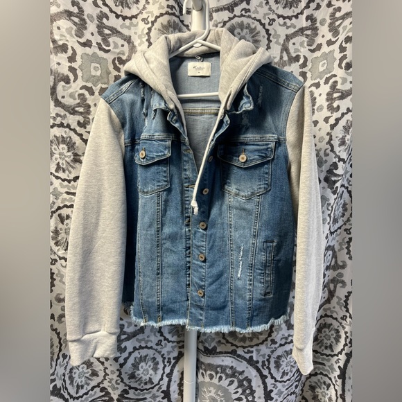 Denim Hoodie Jacket - Picture 1 of 3